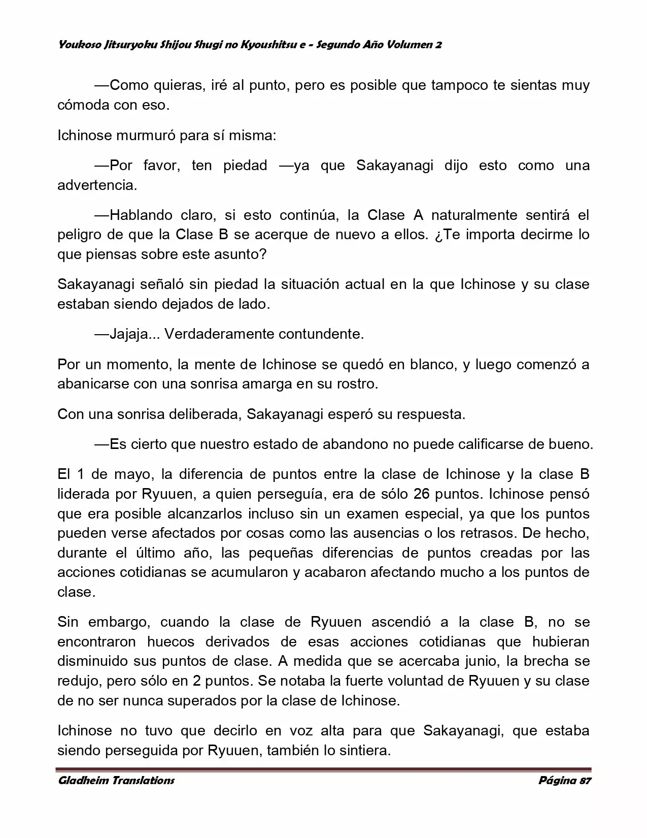 Página 87 del Manga