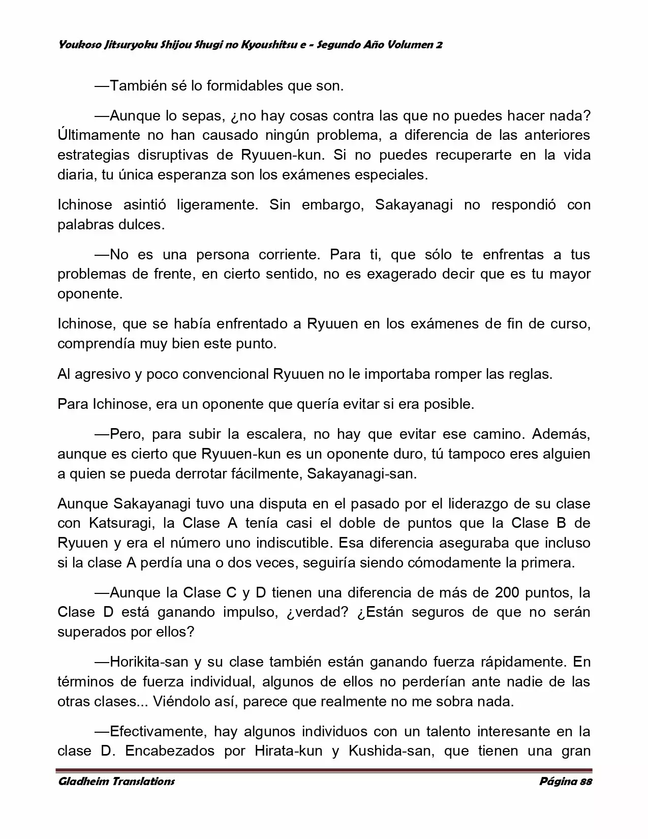 Página 88 del Manga