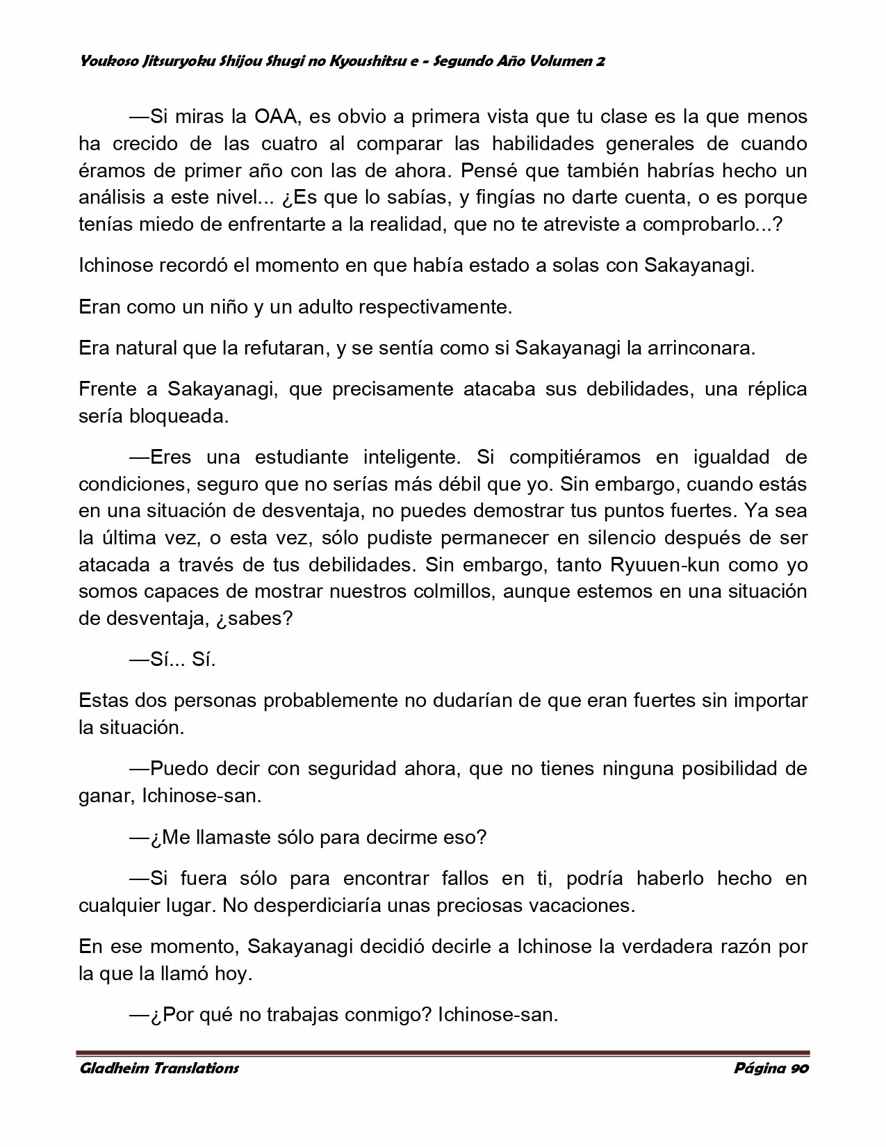 Página 90 del Manga