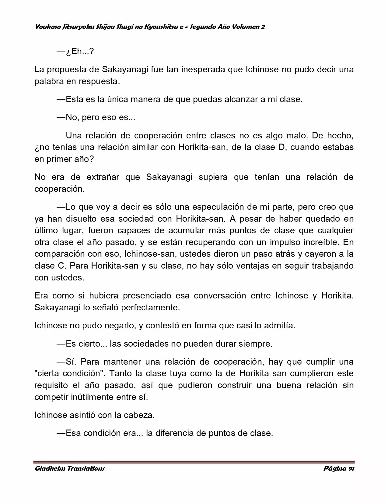 Página 91 del Manga