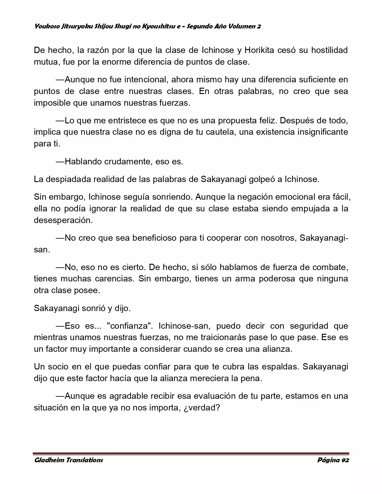 Página 92 del Manga