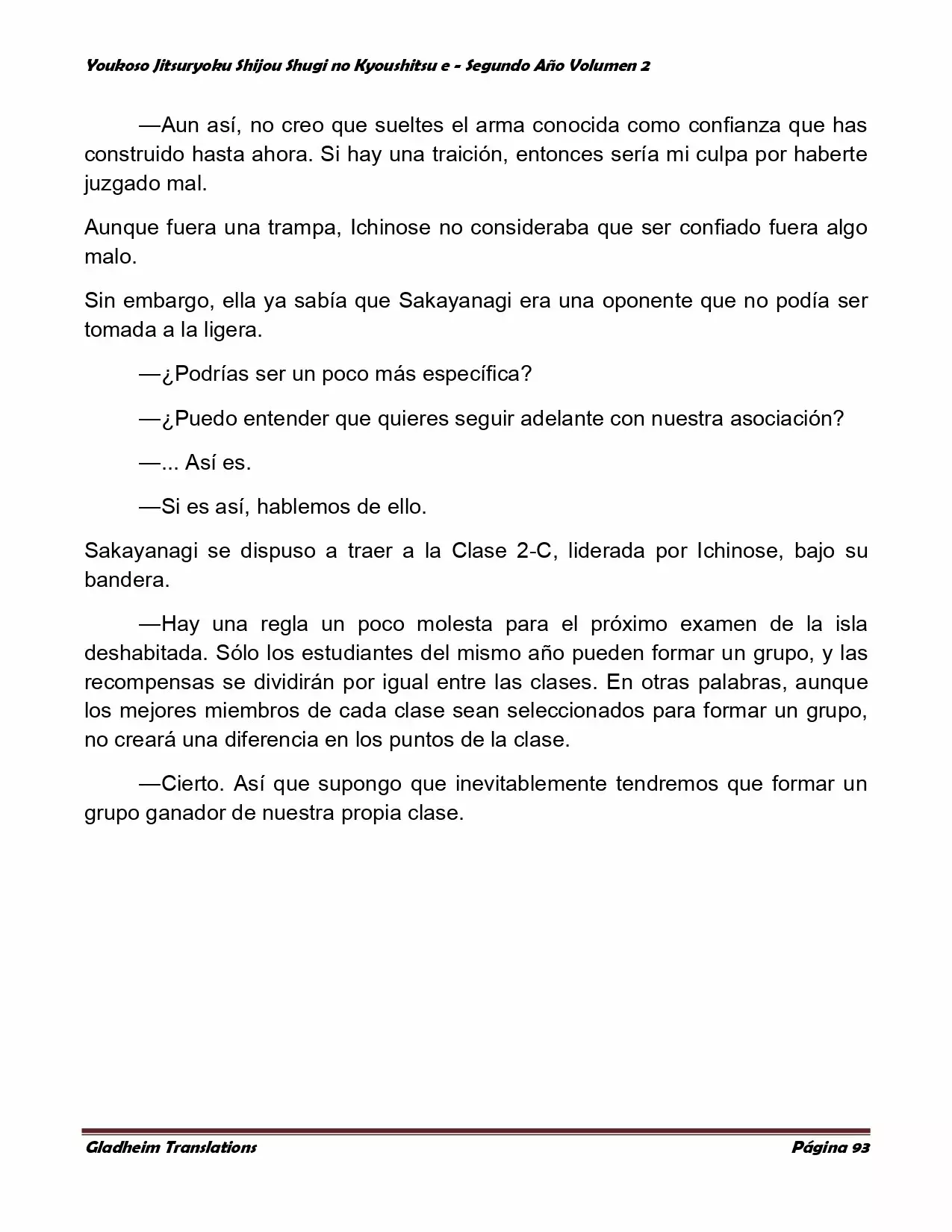 Página 93 del Manga