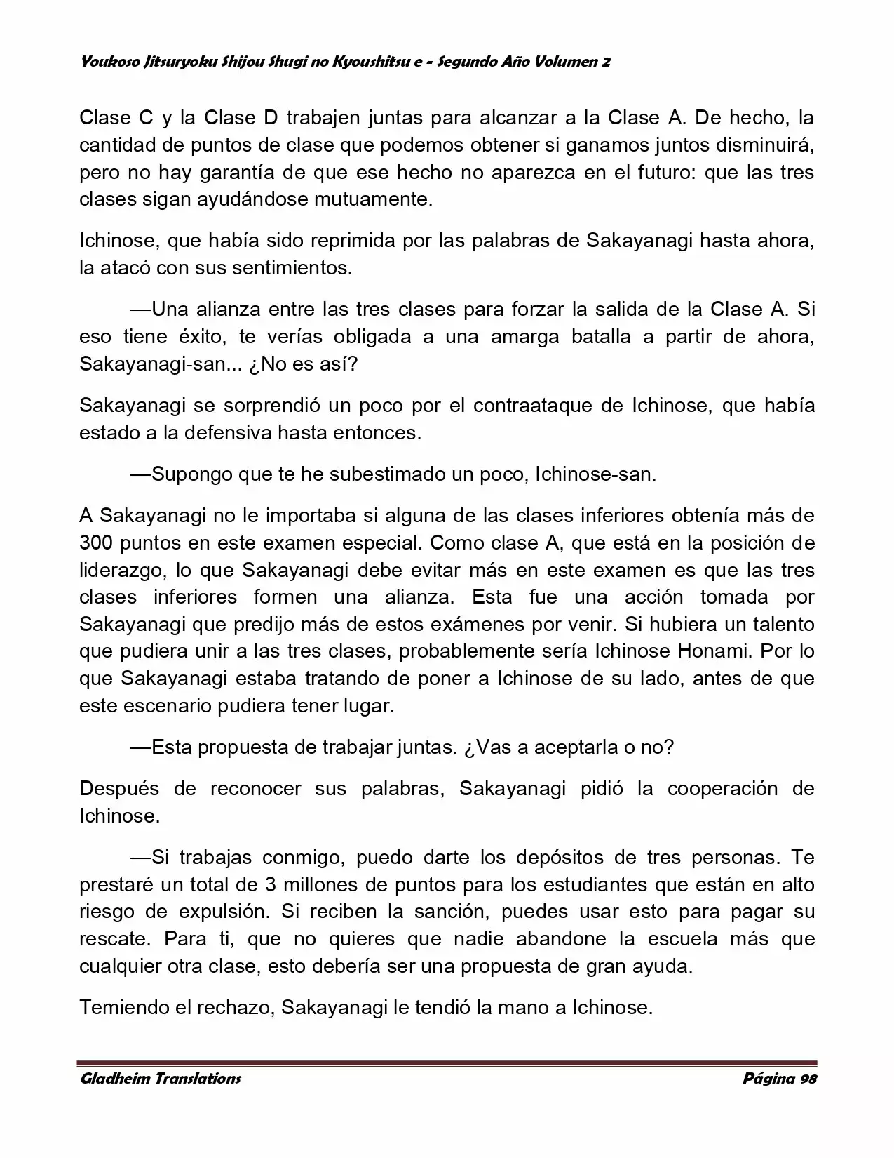 Página 98 del Manga