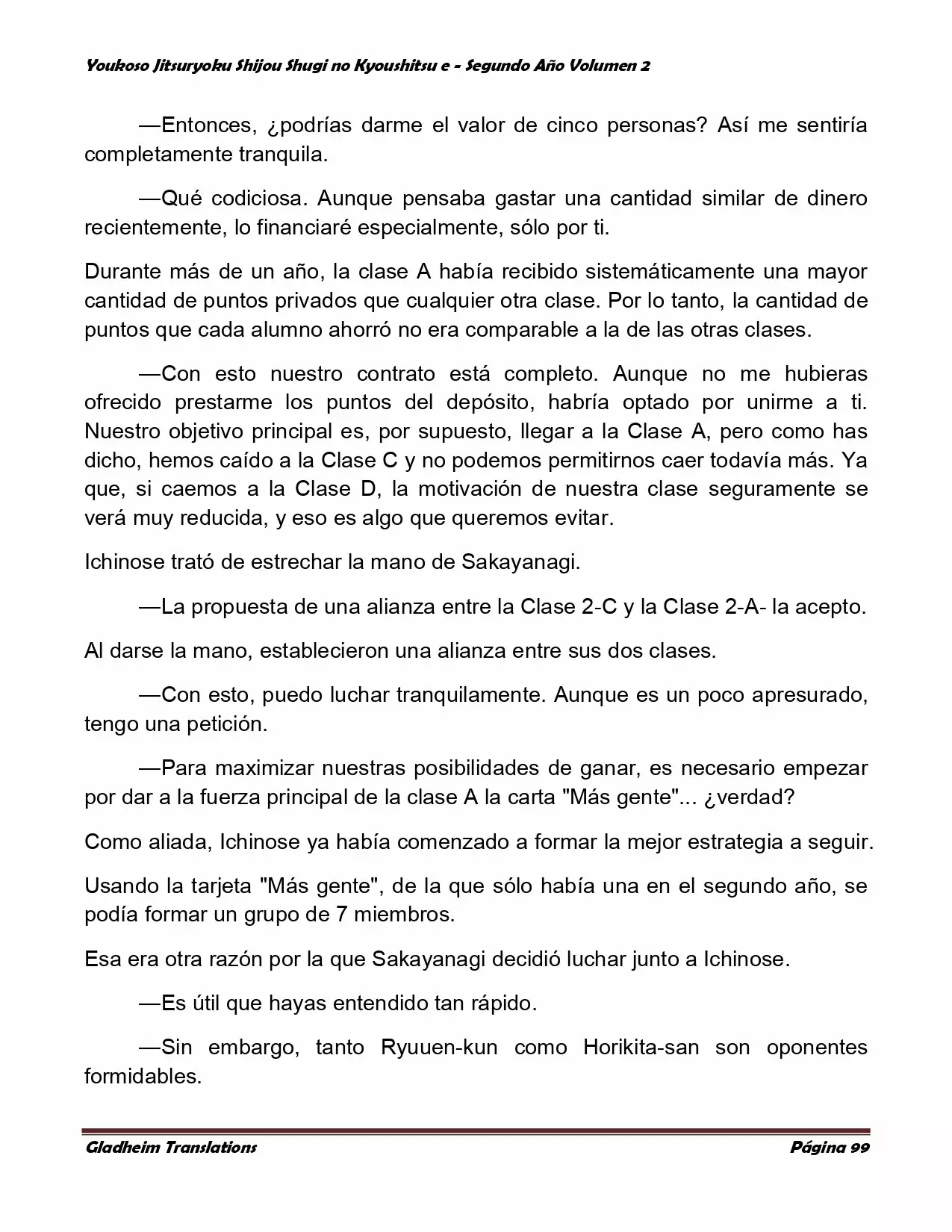 Página 99 del Manga