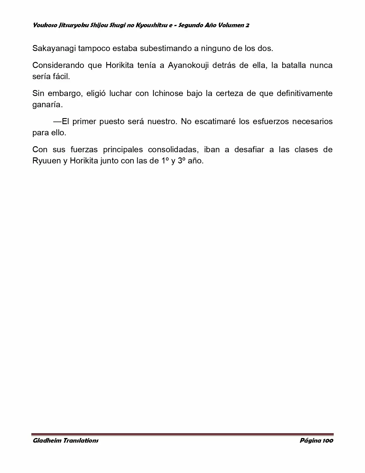 Página 100 del Manga