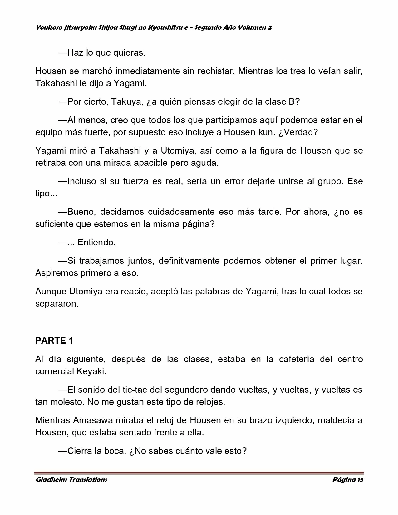 Página 15 del Manga