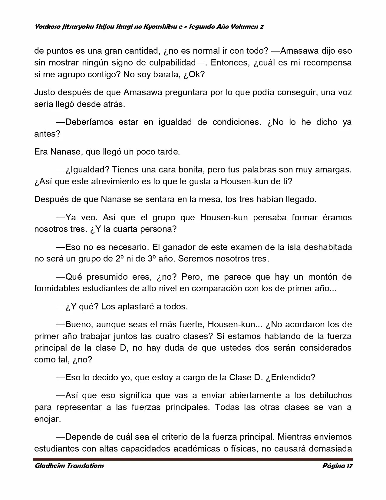 Página 17 del Manga