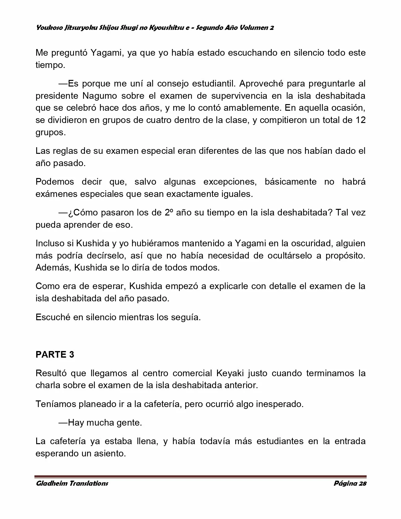 Página 28 del Manga