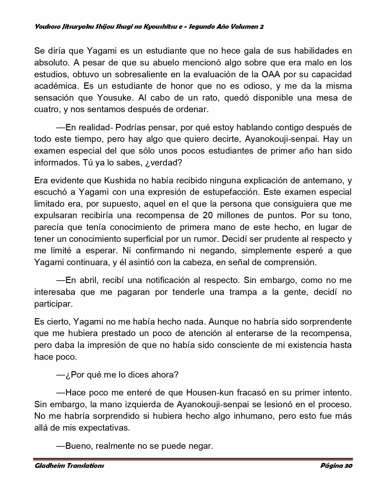 Página 30 del Manga