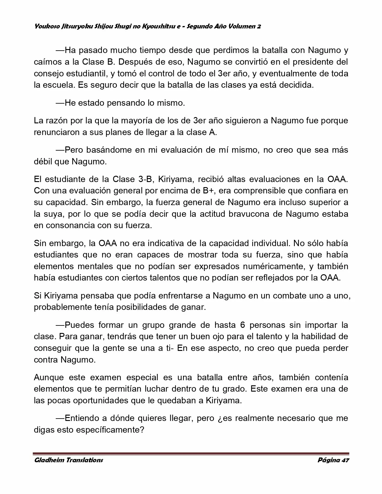 Página 47 del Manga