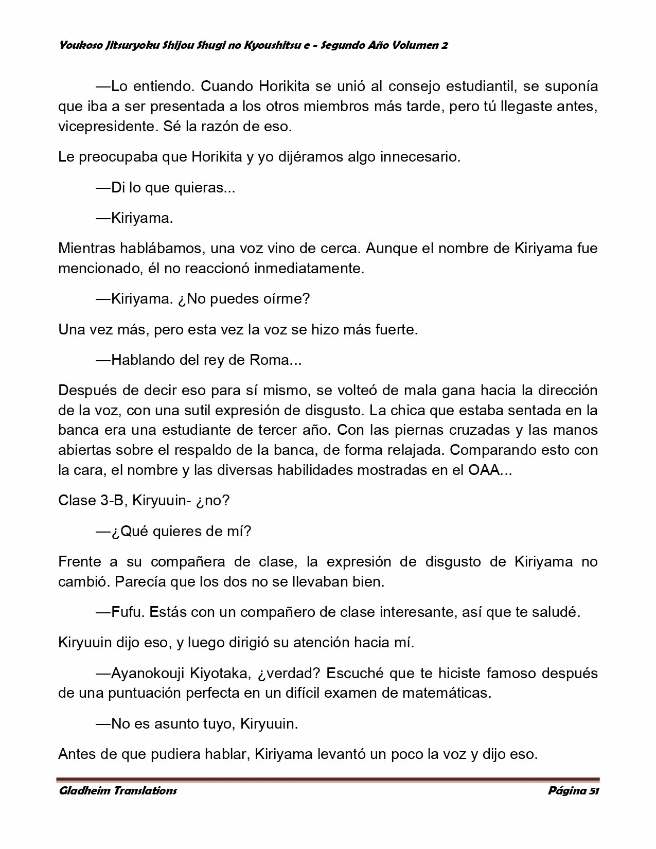 Página 51 del Manga