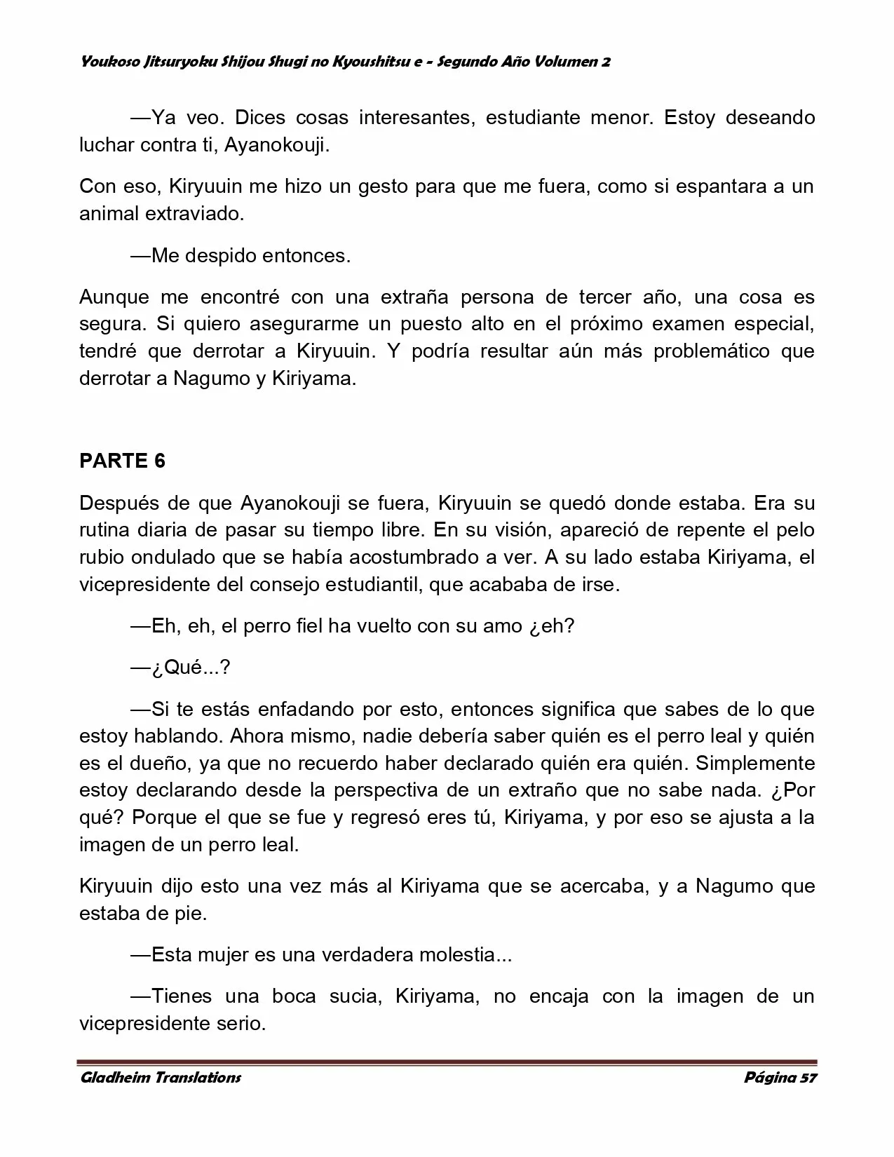 Página 57 del Manga