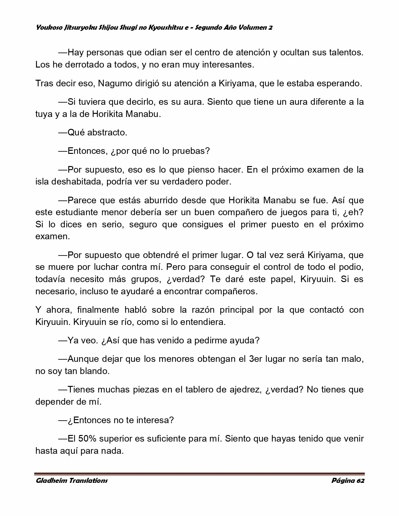 Página 62 del Manga