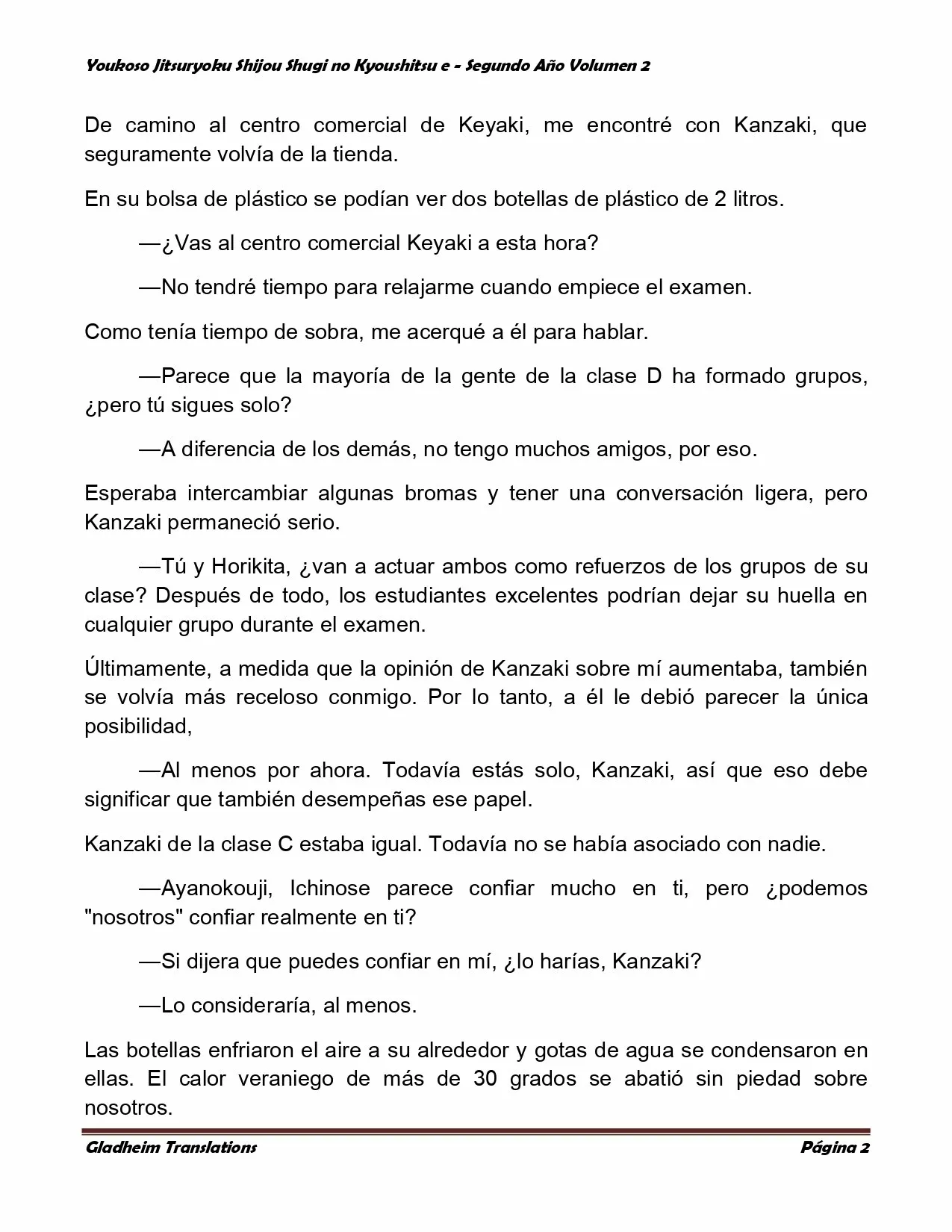 Página 2 del Manga