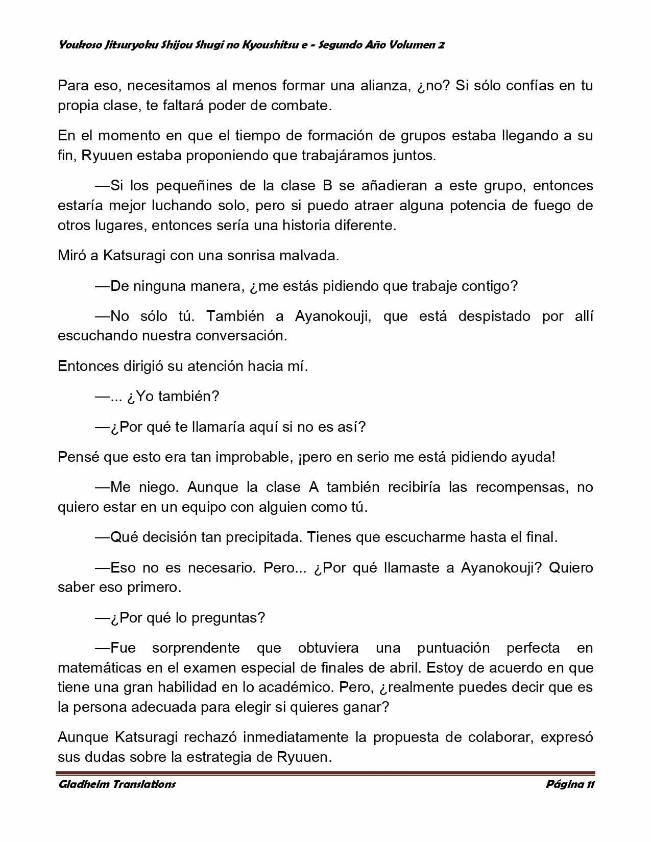 Página 11 del Manga