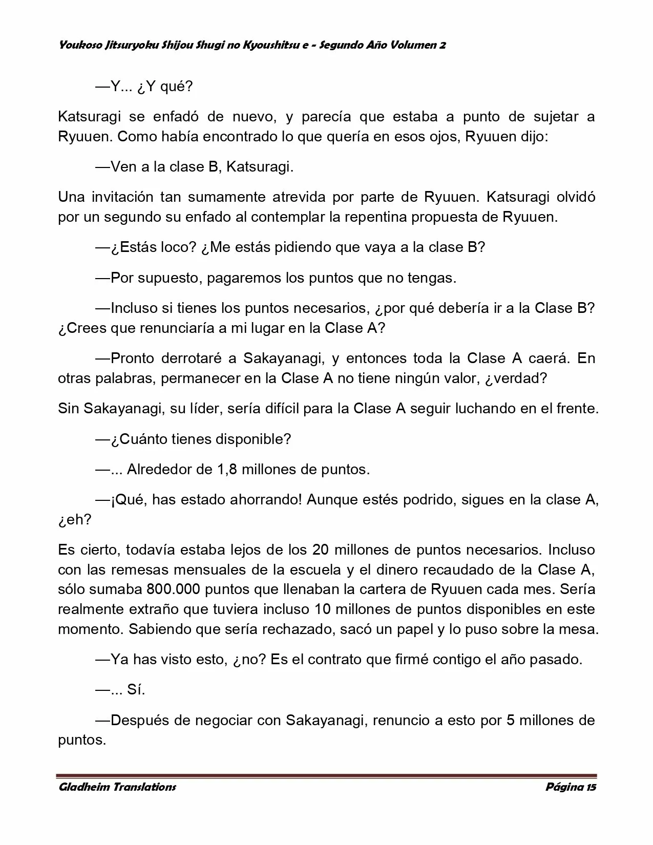 Página 15 del Manga