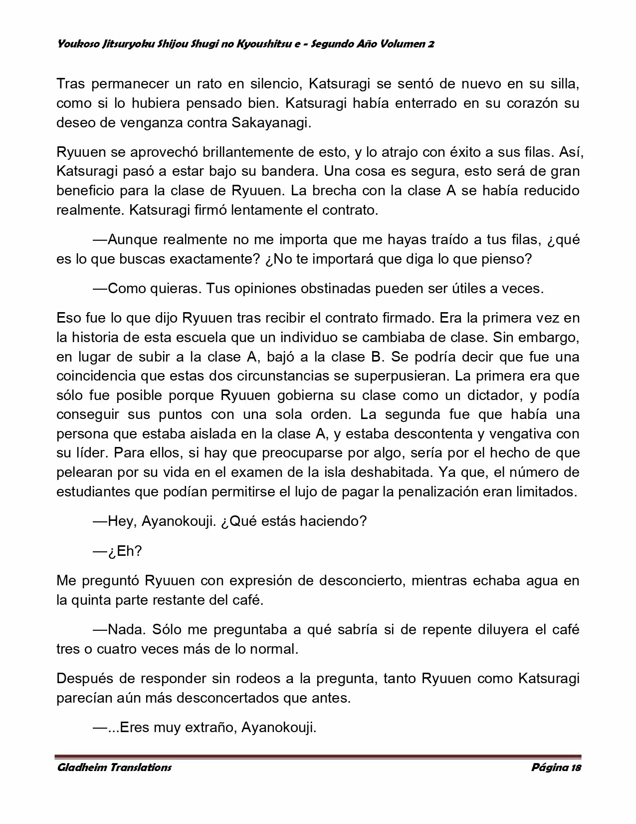 Página 18 del Manga