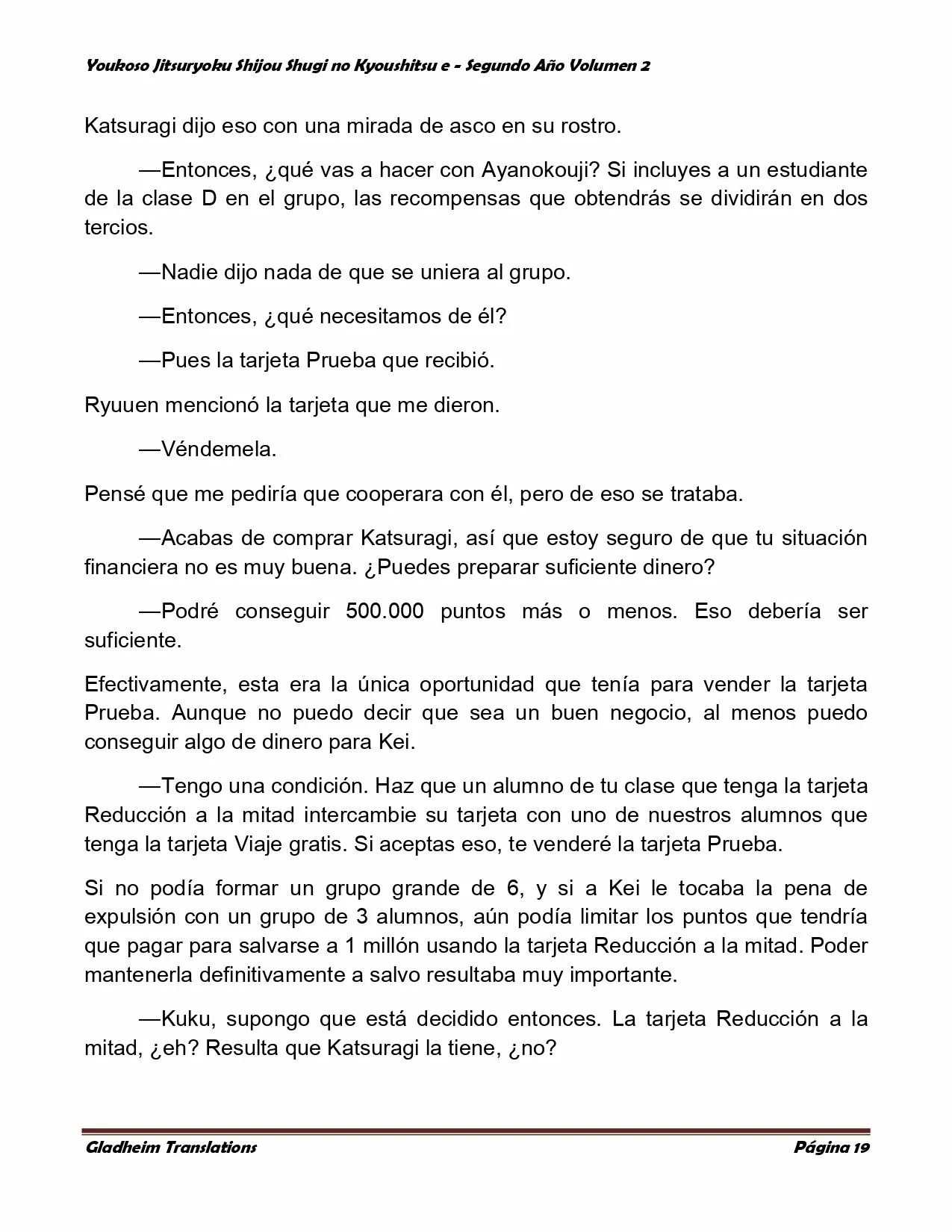 Página 19 del Manga