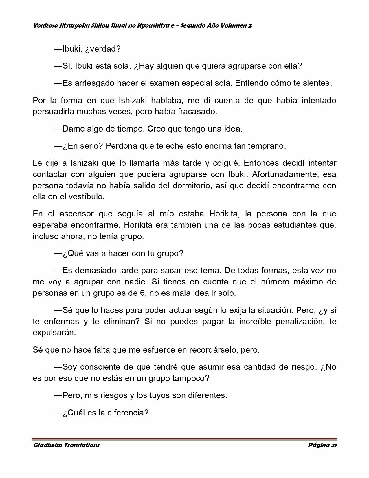 Página 21 del Manga