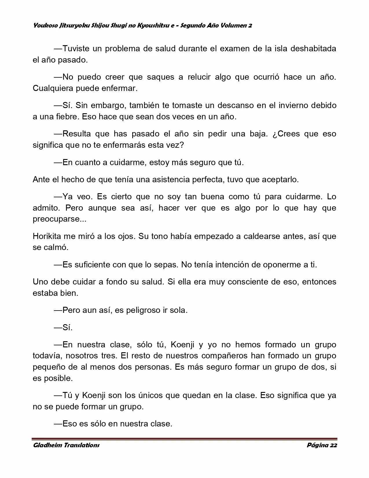 Página 22 del Manga