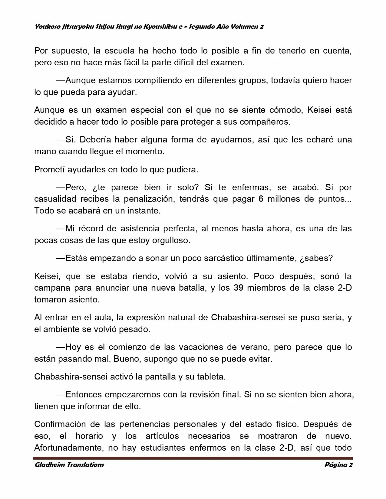 Página 2 del Manga