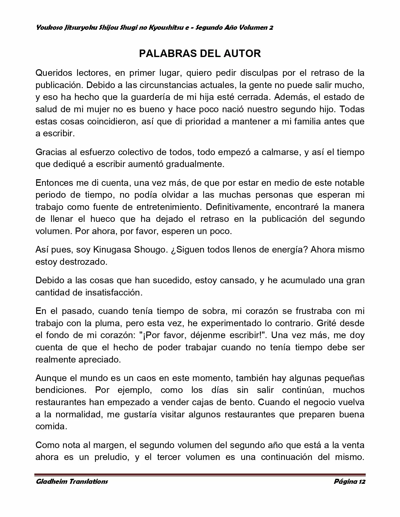 Página 12 del Manga