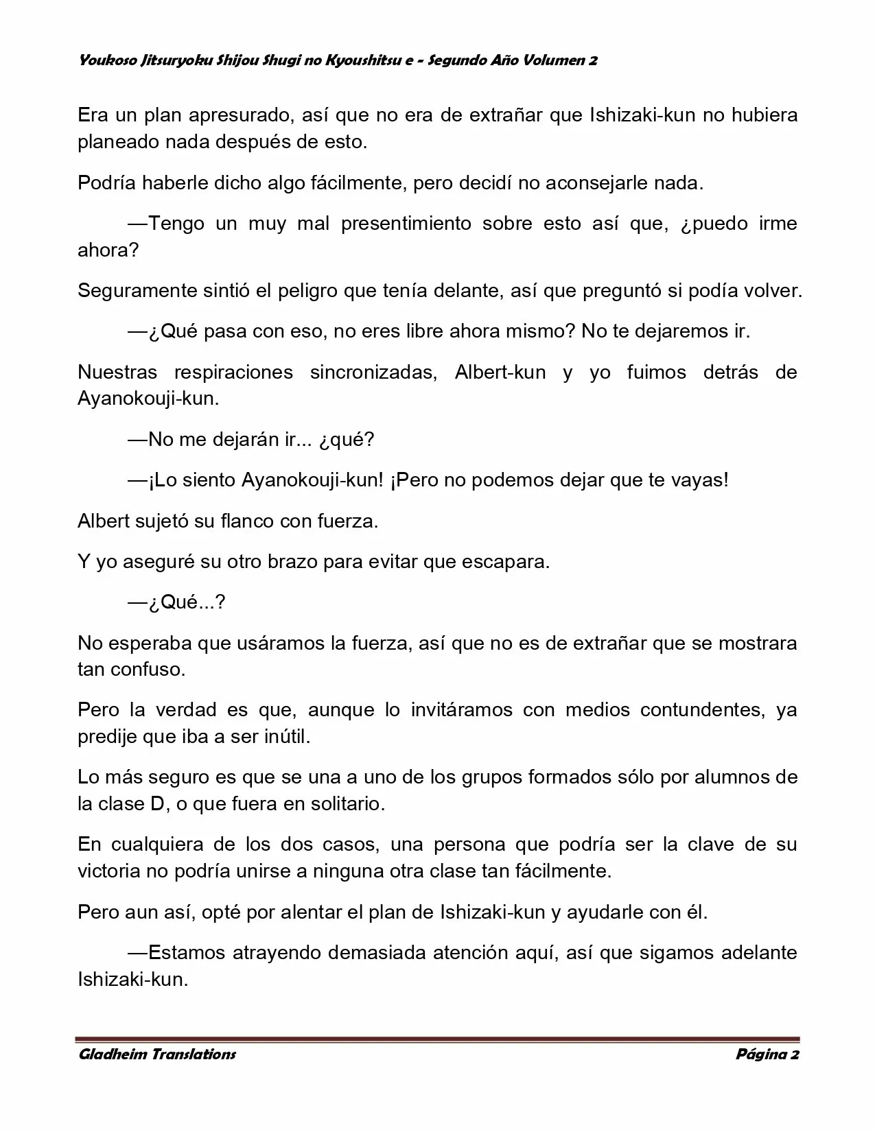 Página 2 del Manga