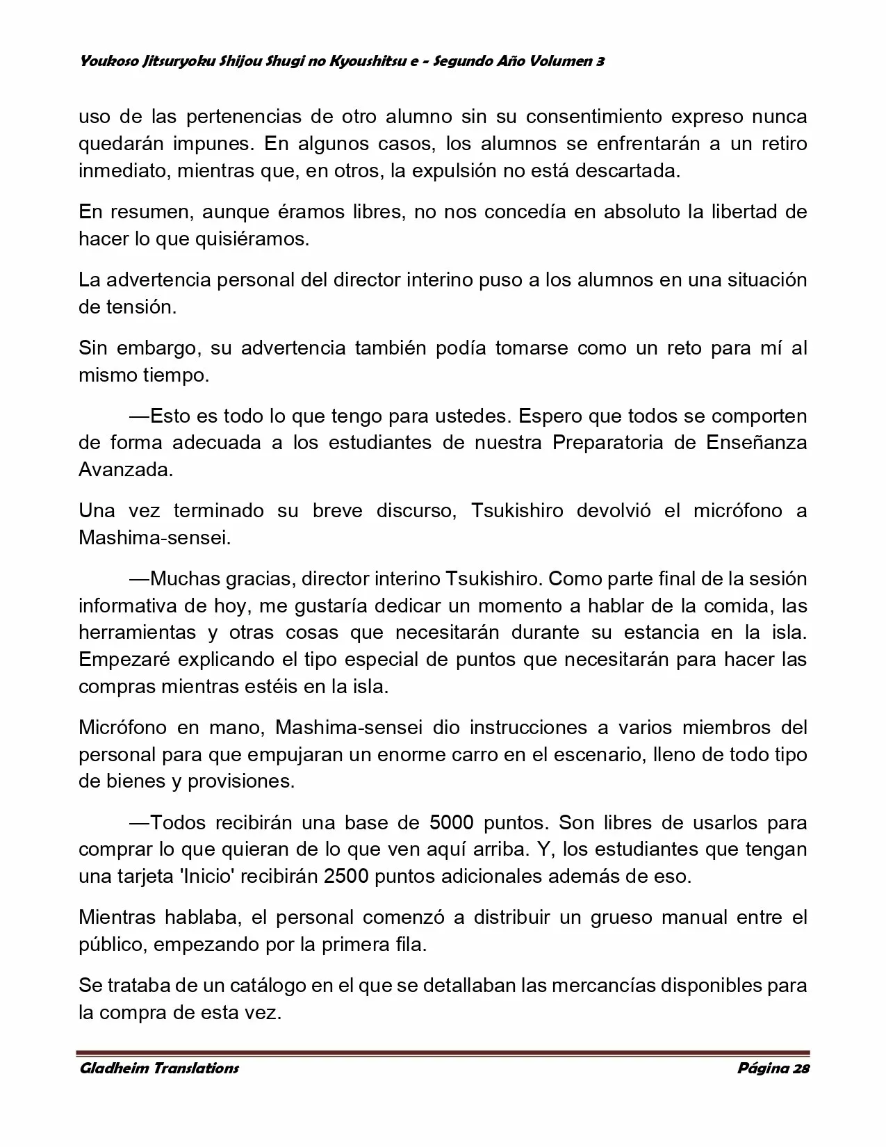 Página 28 del Manga