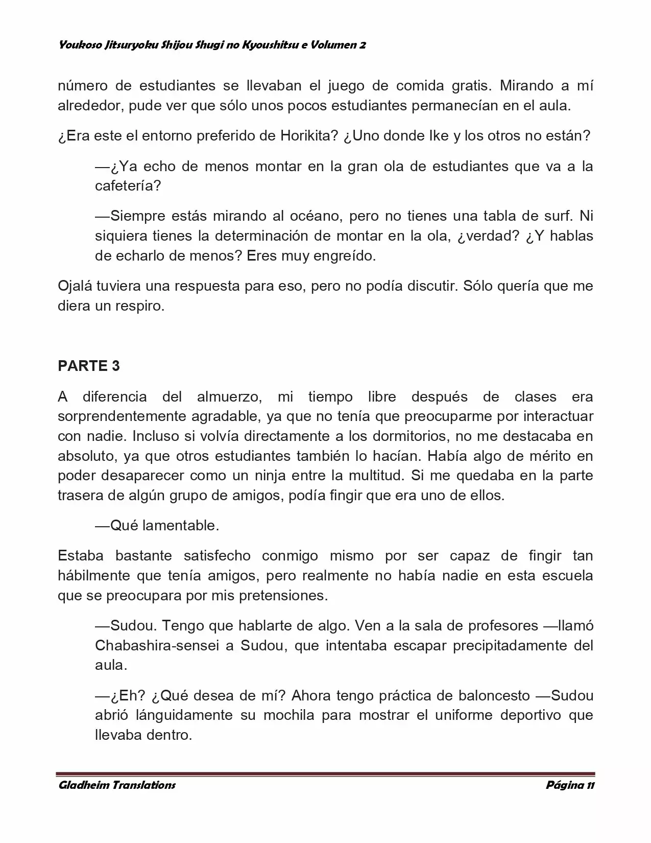 Página 11 del Manga