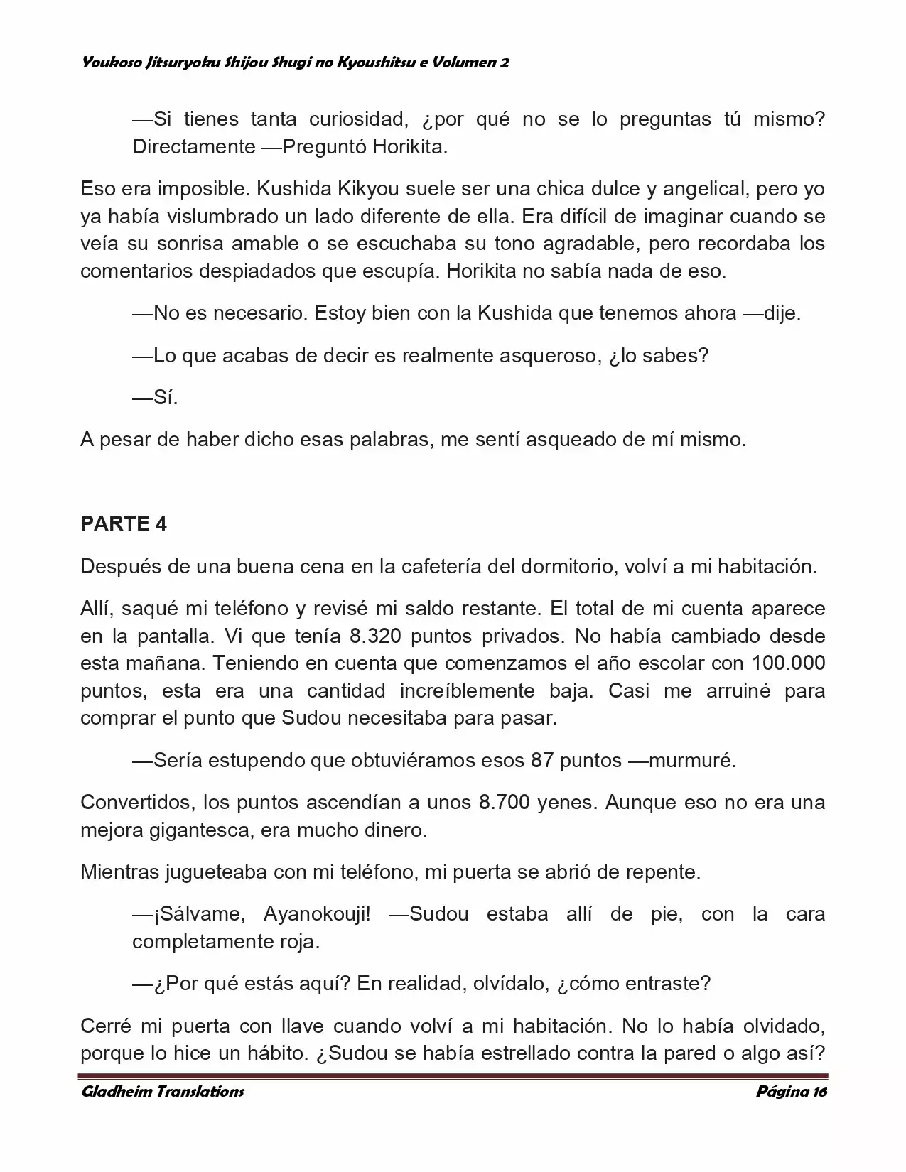 Página 16 del Manga