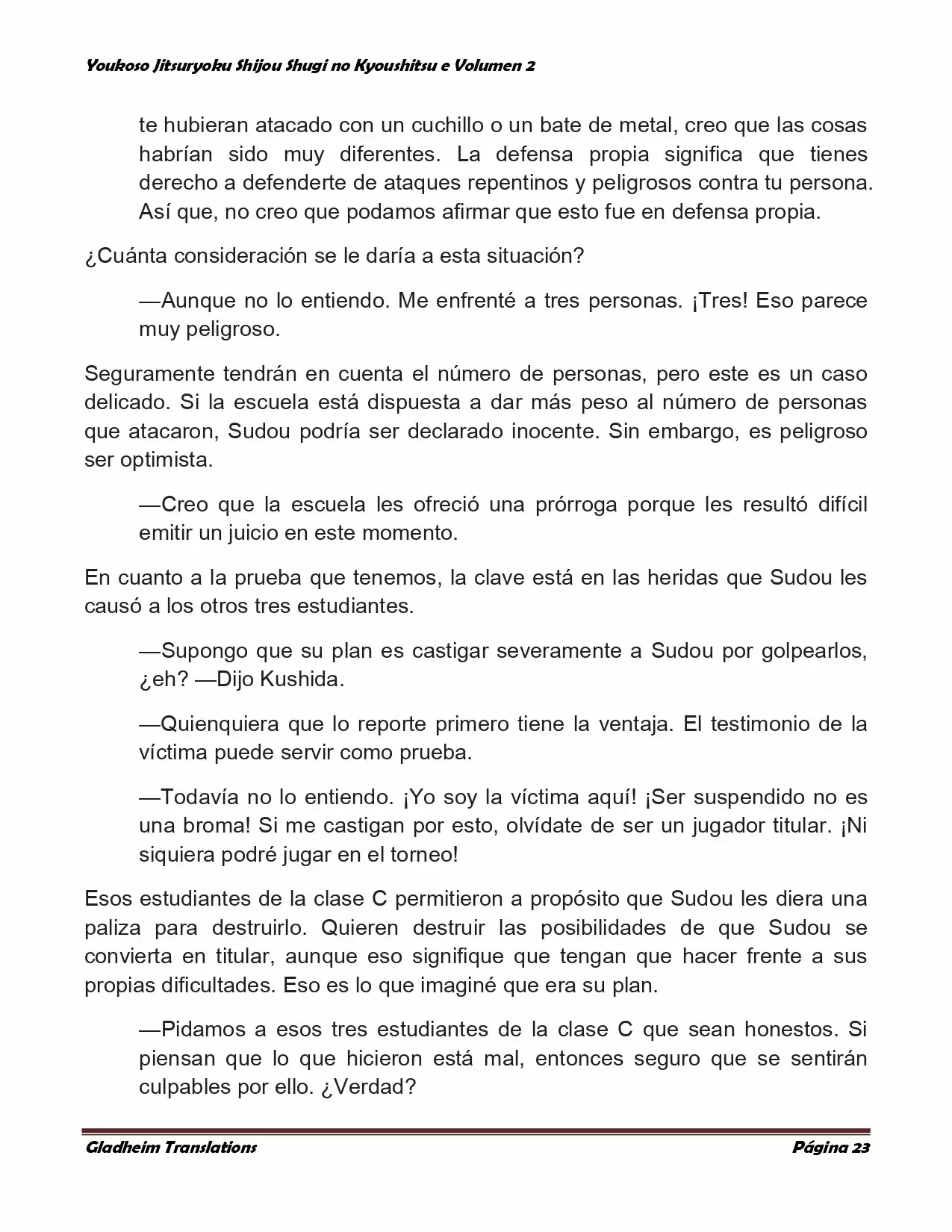 Página 23 del Manga