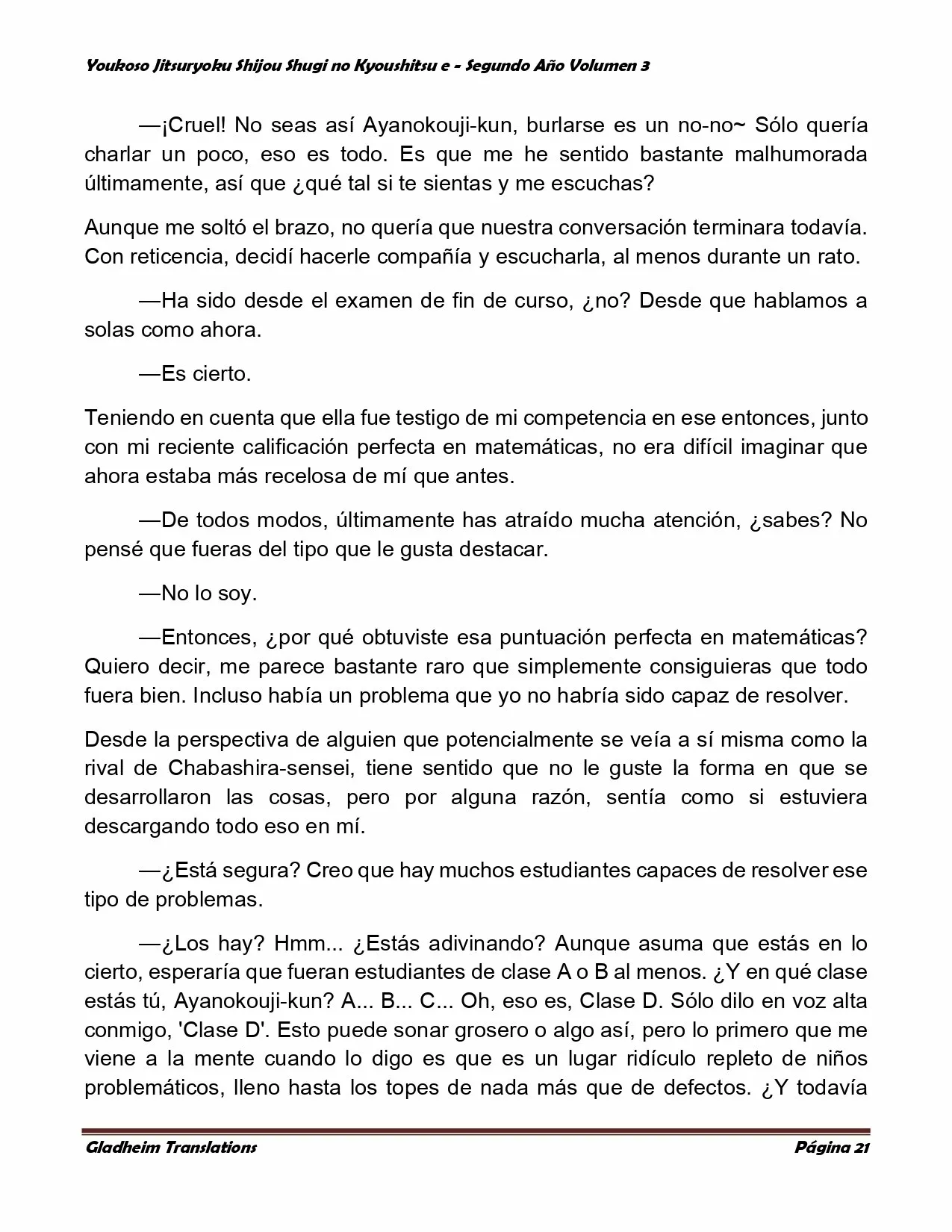 Página 21 del Manga