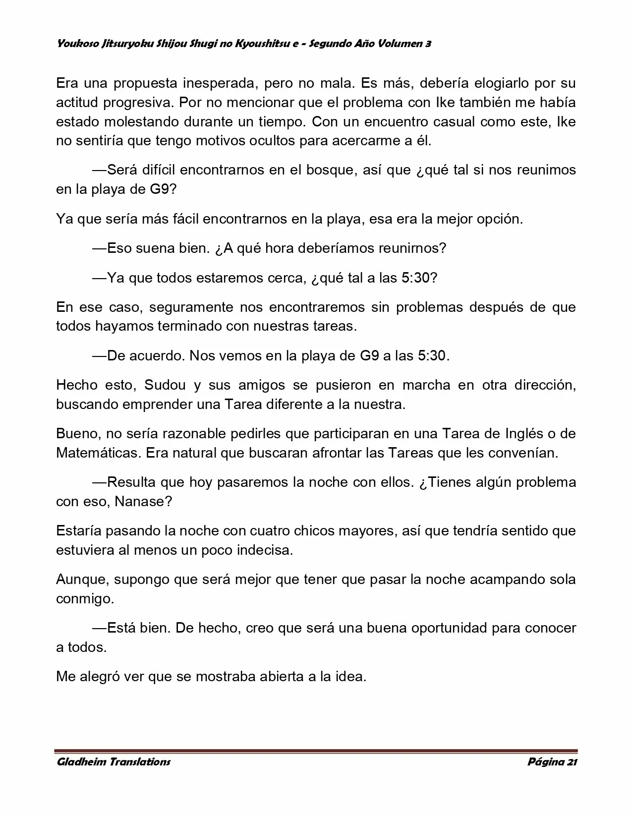 Página 21 del Manga