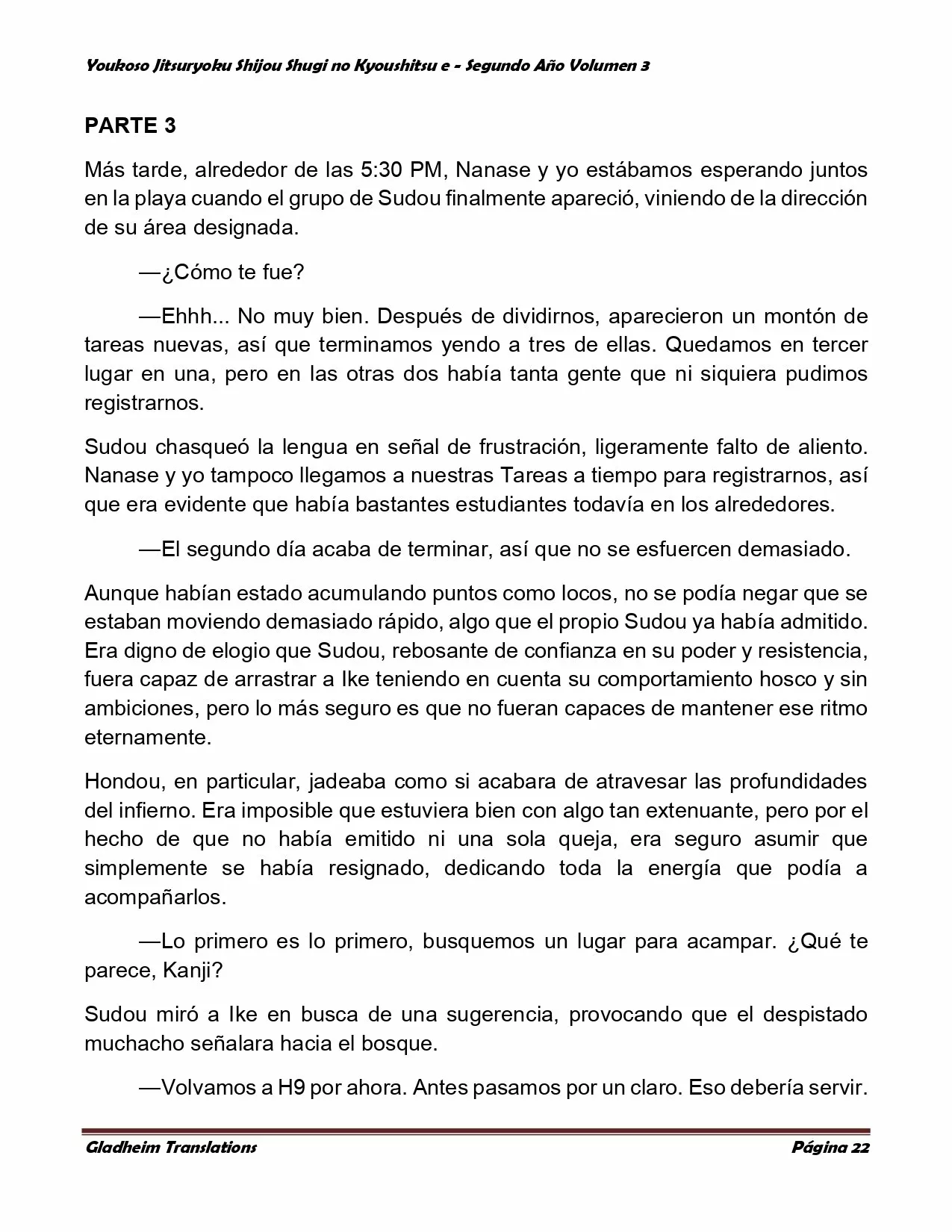 Página 22 del Manga