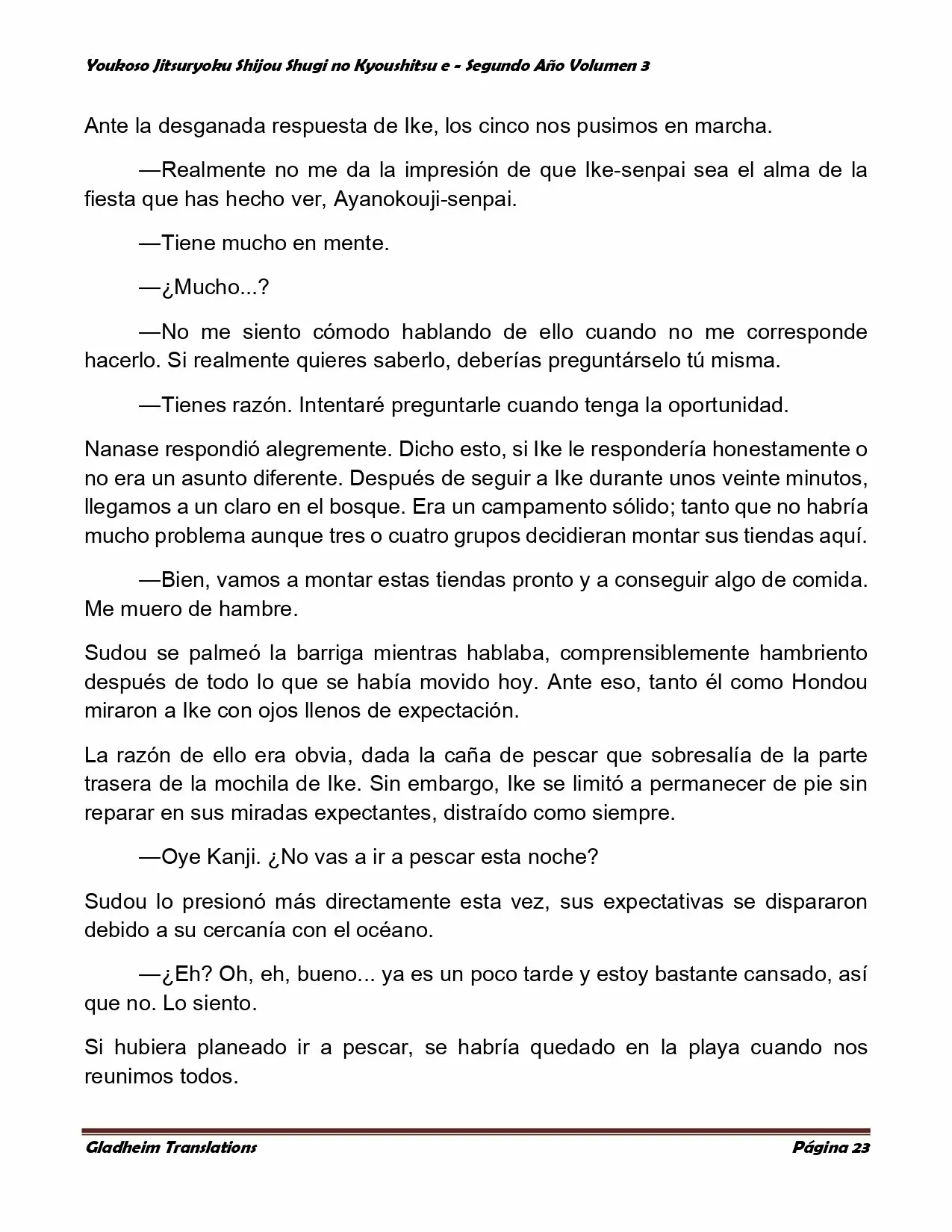 Página 23 del Manga