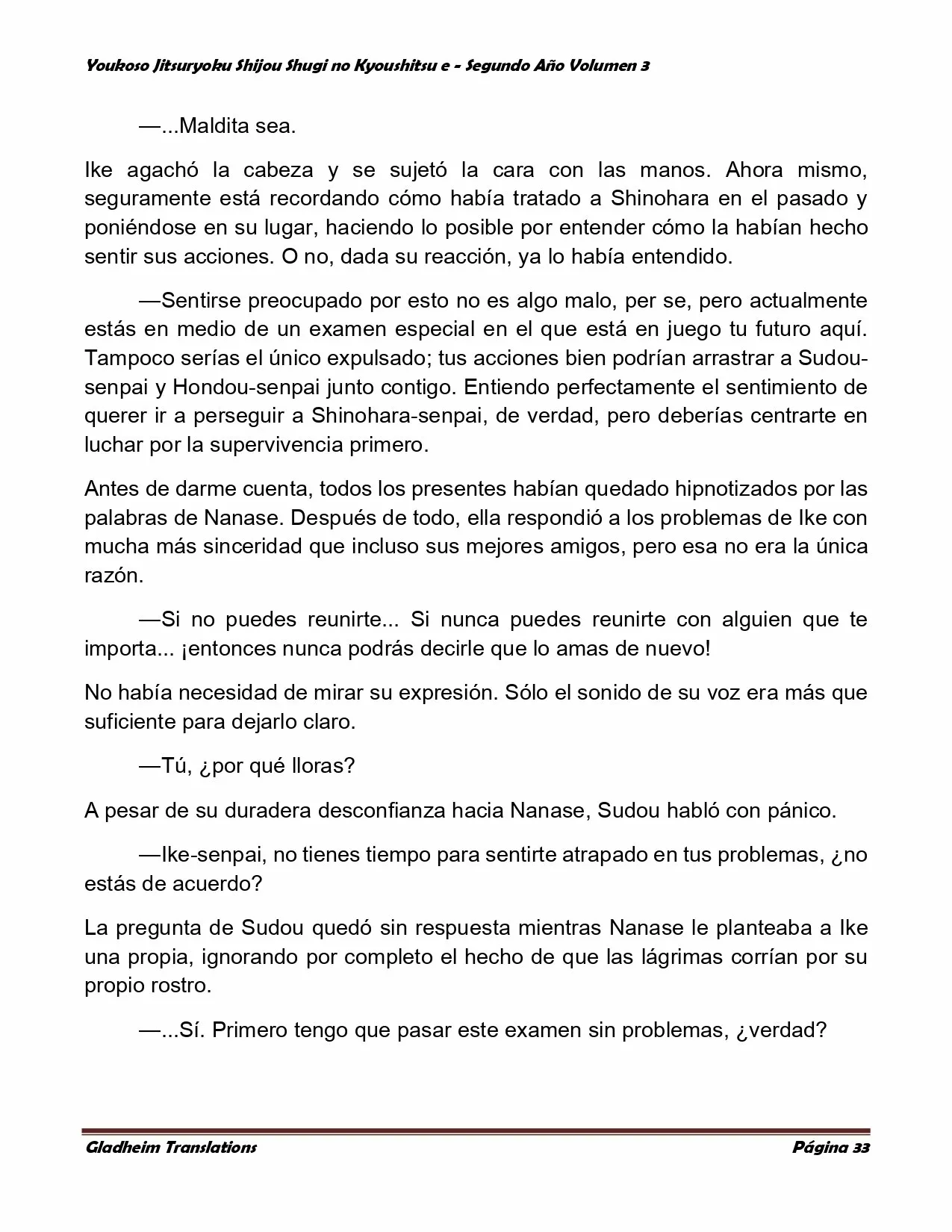 Página 33 del Manga