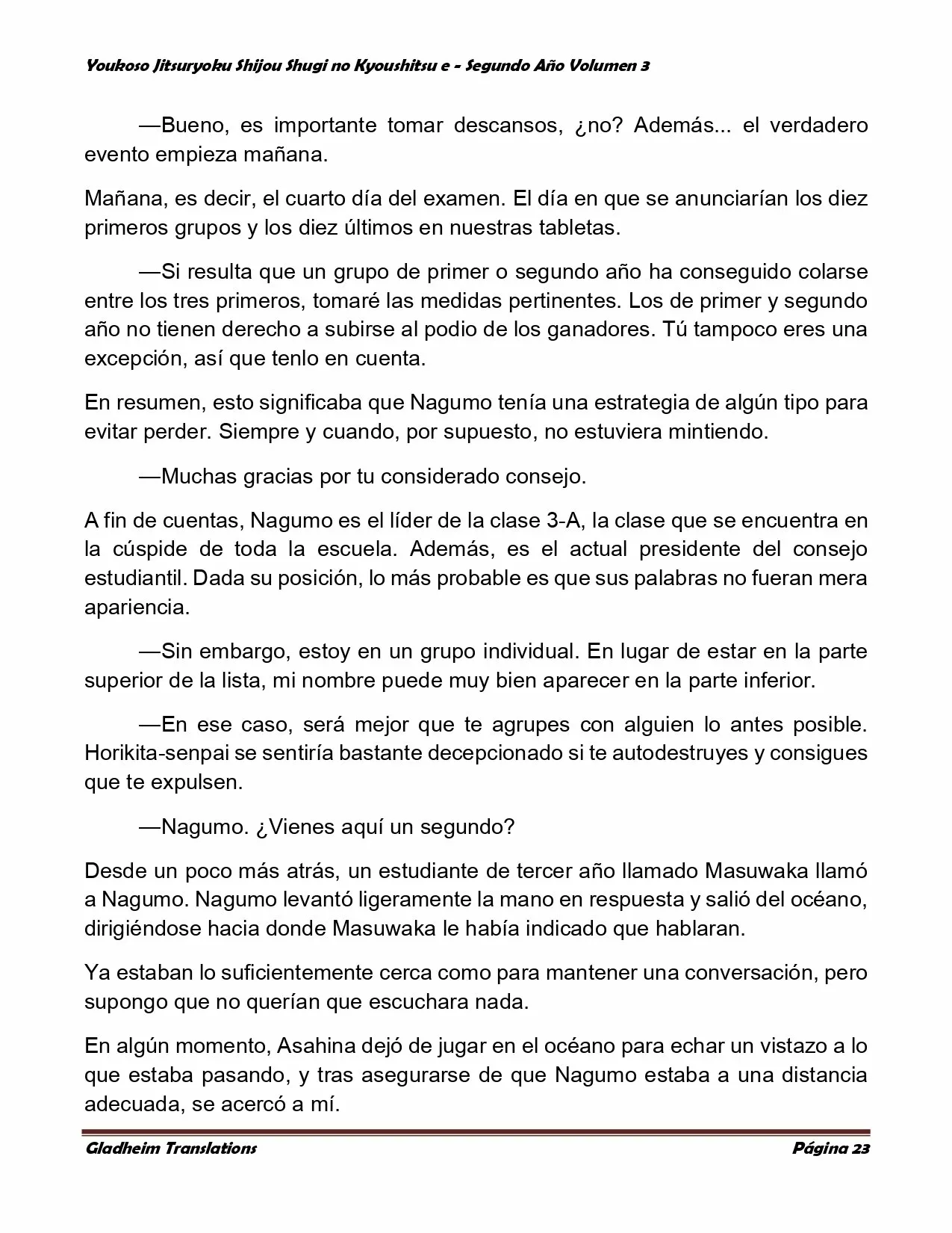 Página 23 del Manga