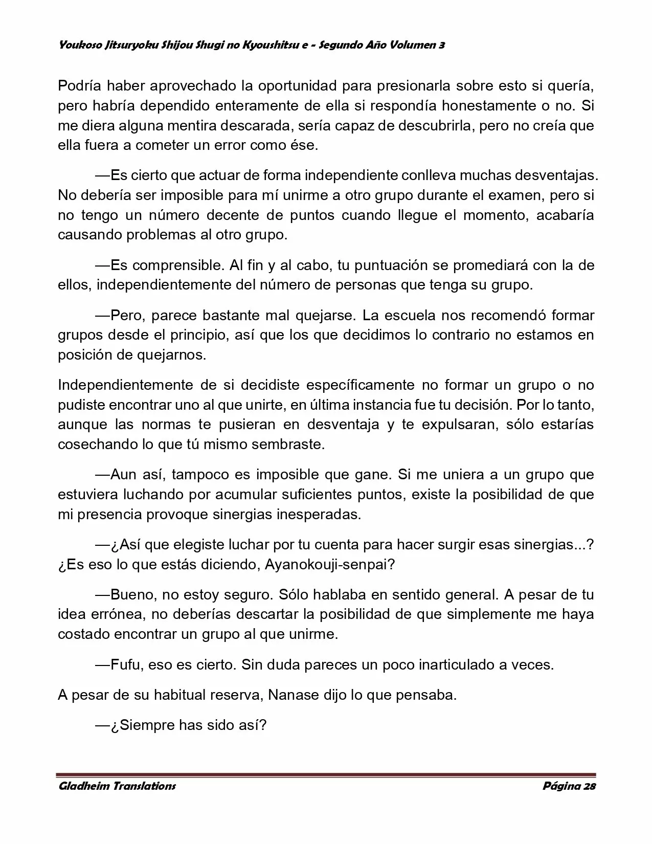 Página 28 del Manga