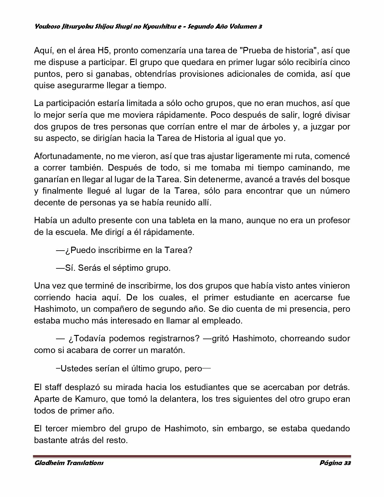 Página 33 del Manga