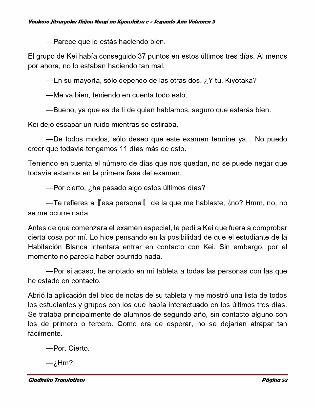 Página 52 del Manga