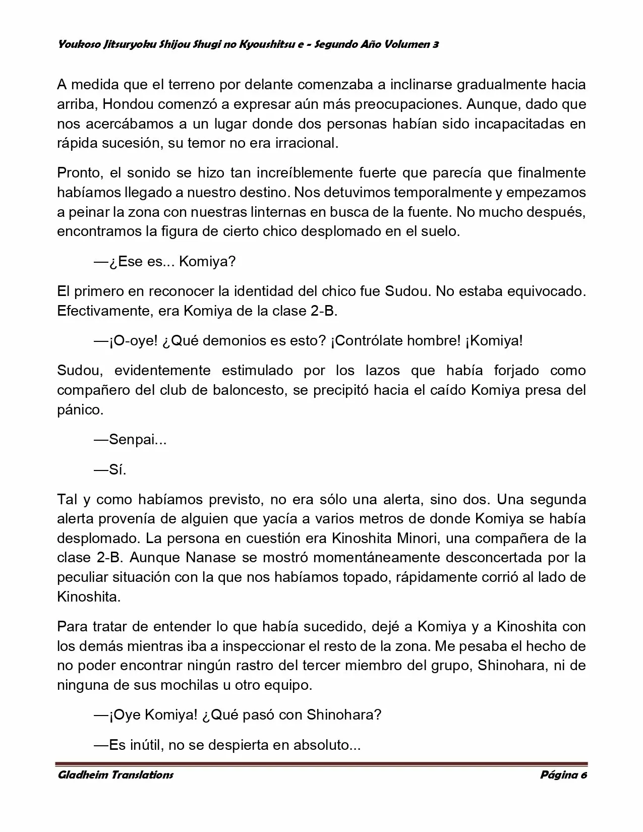 Página 6 del Manga