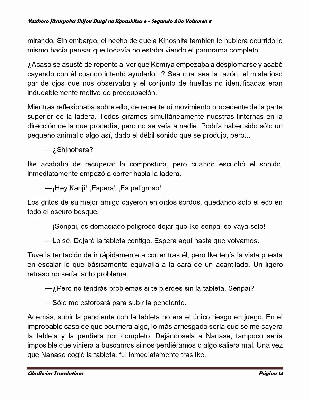 Página 14 del Manga