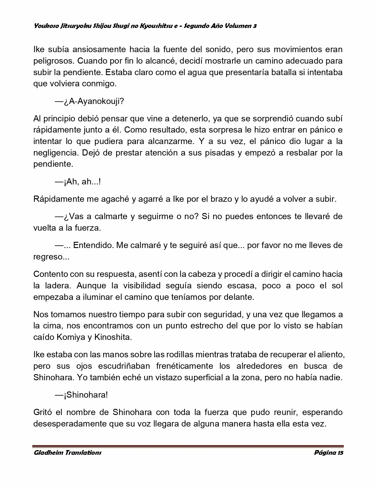 Página 15 del Manga