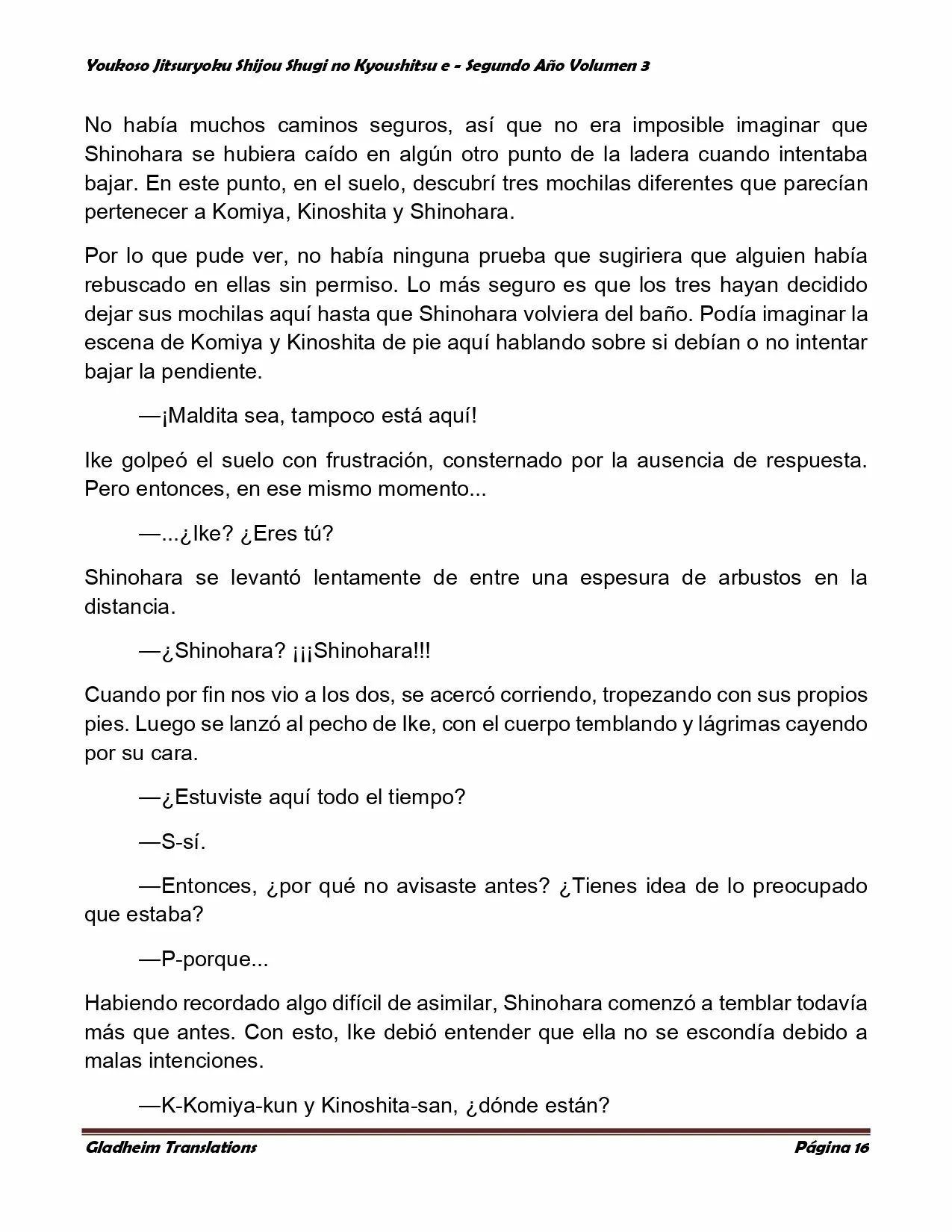 Página 16 del Manga