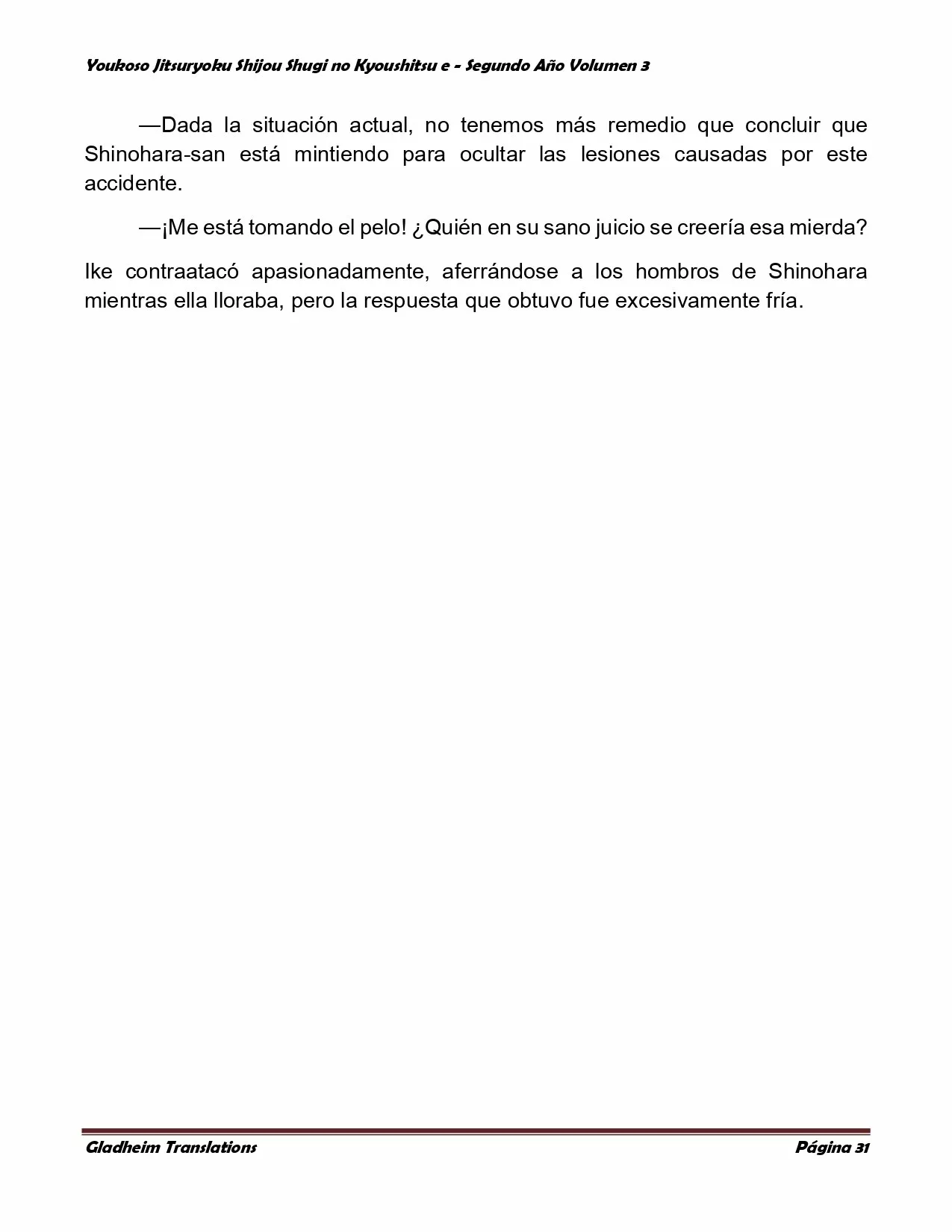 Página 31 del Manga