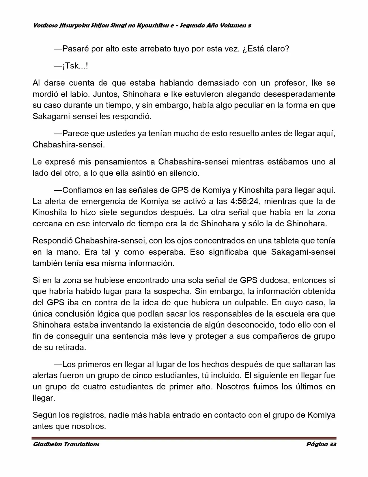 Página 33 del Manga