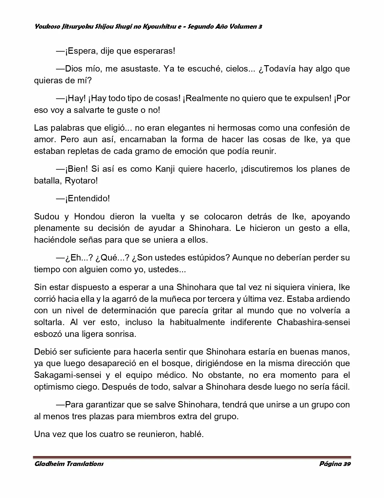 Página 39 del Manga