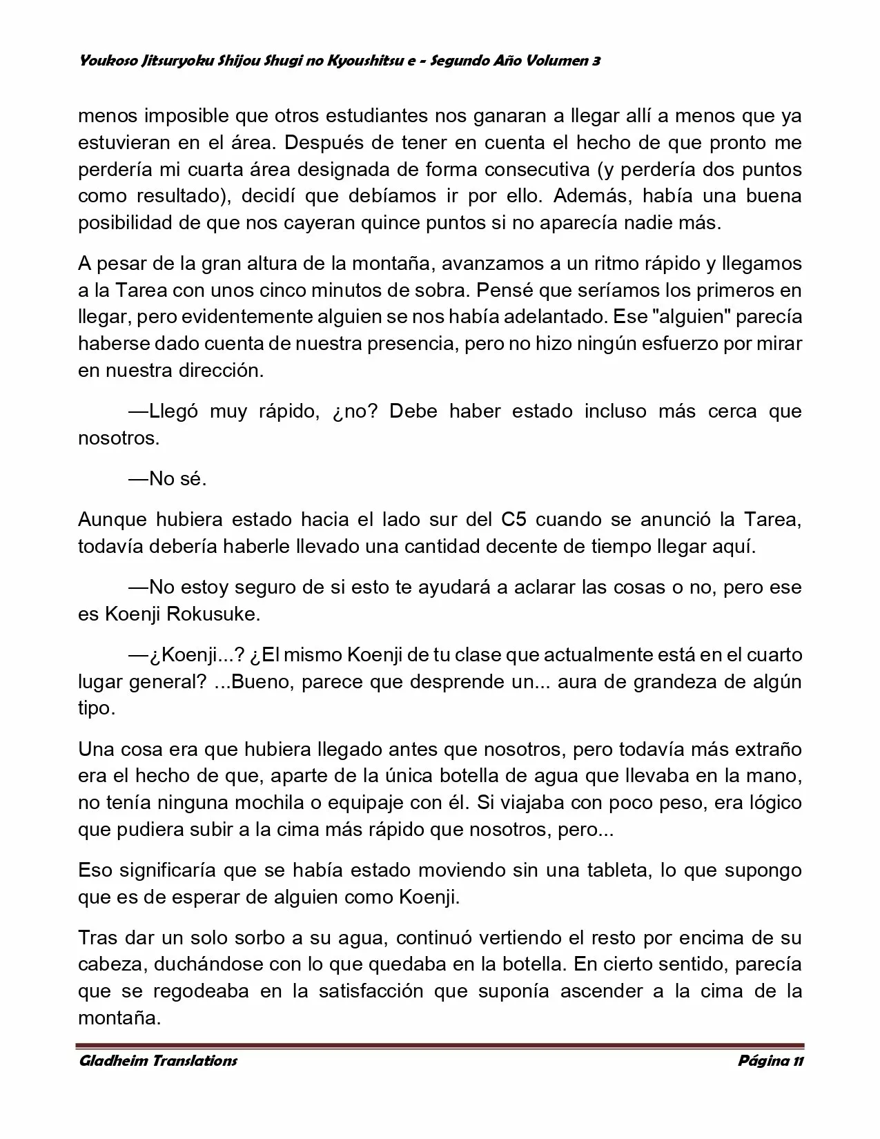 Página 11 del Manga