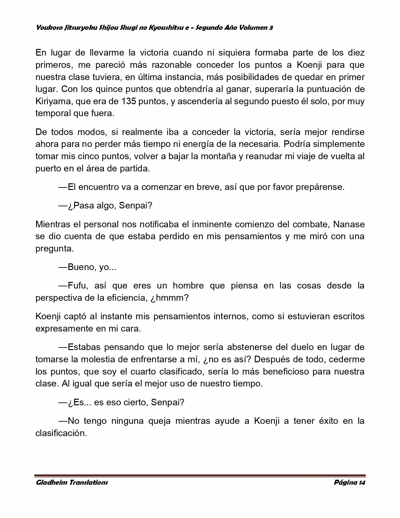 Página 14 del Manga