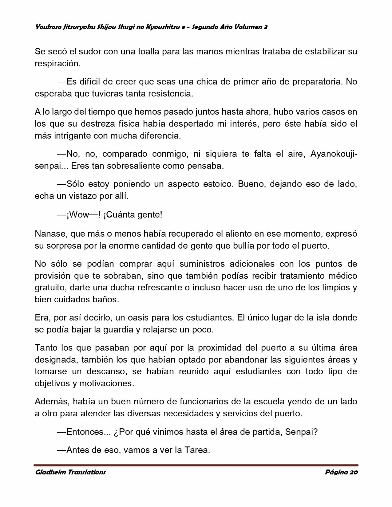 Página 20 del Manga